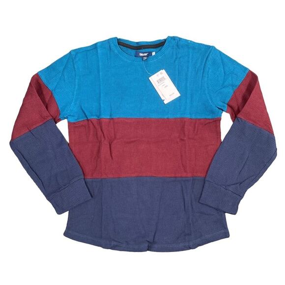 Univibe Big Boys Carrey Color Blocked Thermal T-shirt Size L - Picture 2 of 7